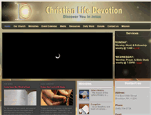 Tablet Screenshot of christianlifedevotion.org